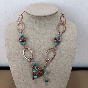 Turquoise 925 Sterling Boho Necklace